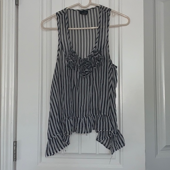 Striped Tank with Flowers - Picture 1 of 1